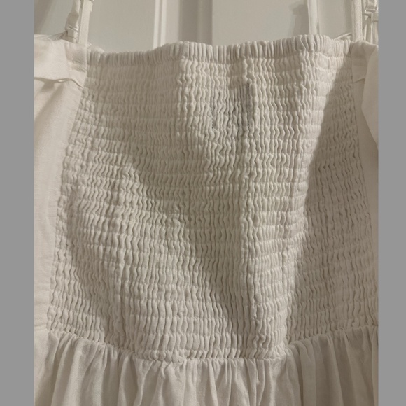 Gap "New Off-White" Linen-Blend Midi Dress NWT - Picture 6 of 8